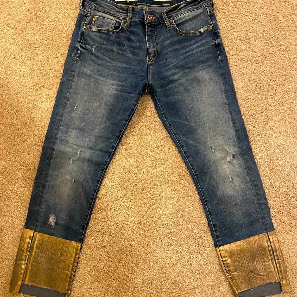 Anthropology slim boyfriend jeans
